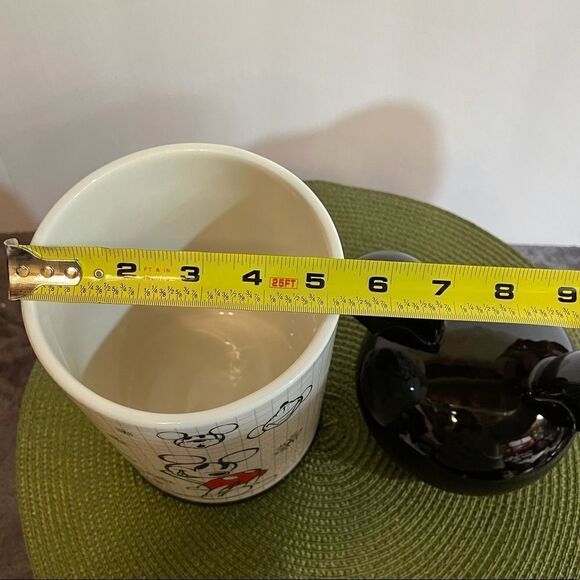 Disney Christmas Mickey Mouse Sketchbook Canister Cookie Jar NWT - Picture 11 of 11